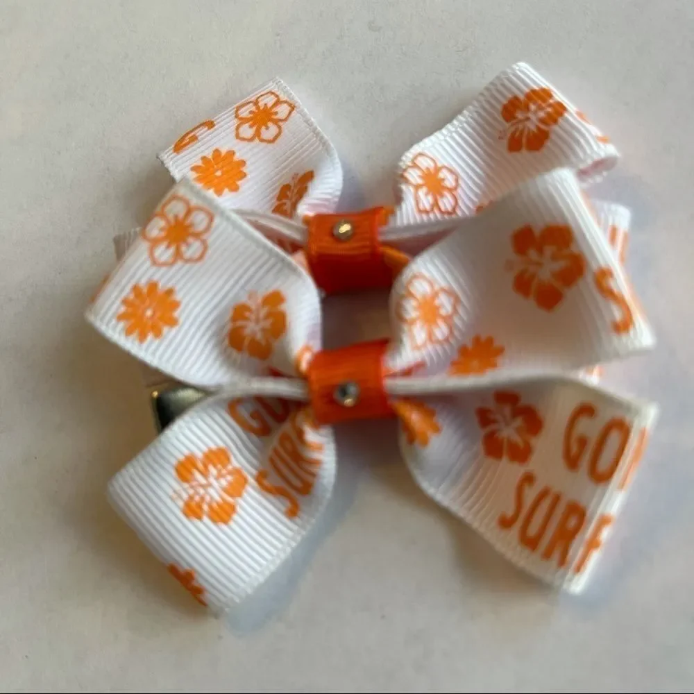 Bow pair hair bows accessories Gone surfing NEW